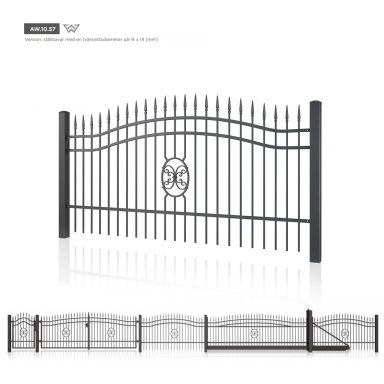 Smidesstaket AW 10.57 - ritning