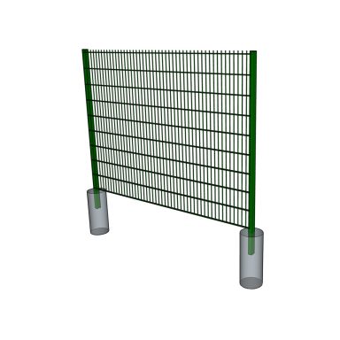 1820mm grön stålnätspanel