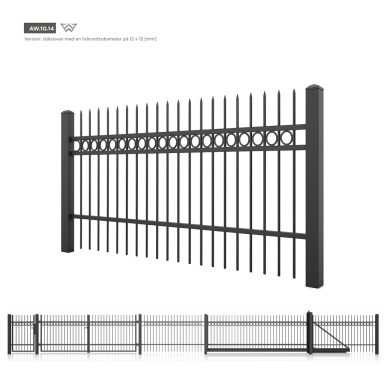 Smidesstaket AW 10.14 - ritning
