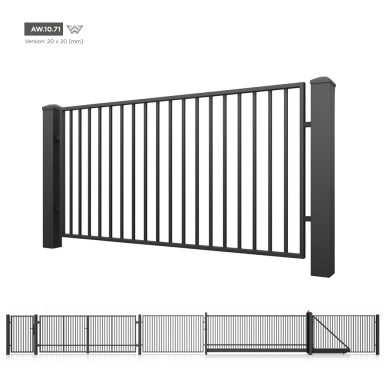 Smidesstaket AW 10.71 - ritning