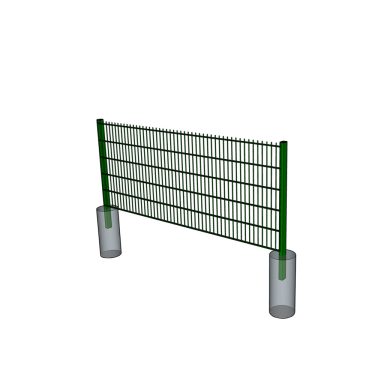 1020mm grön stålnätspanel